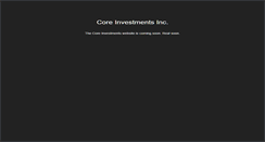 Desktop Screenshot of coreinvestmentsinc.com